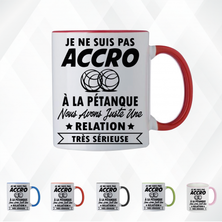 Mug - Je ne suis pas accro à la pétanque nous avons ...- Brod N' Flock