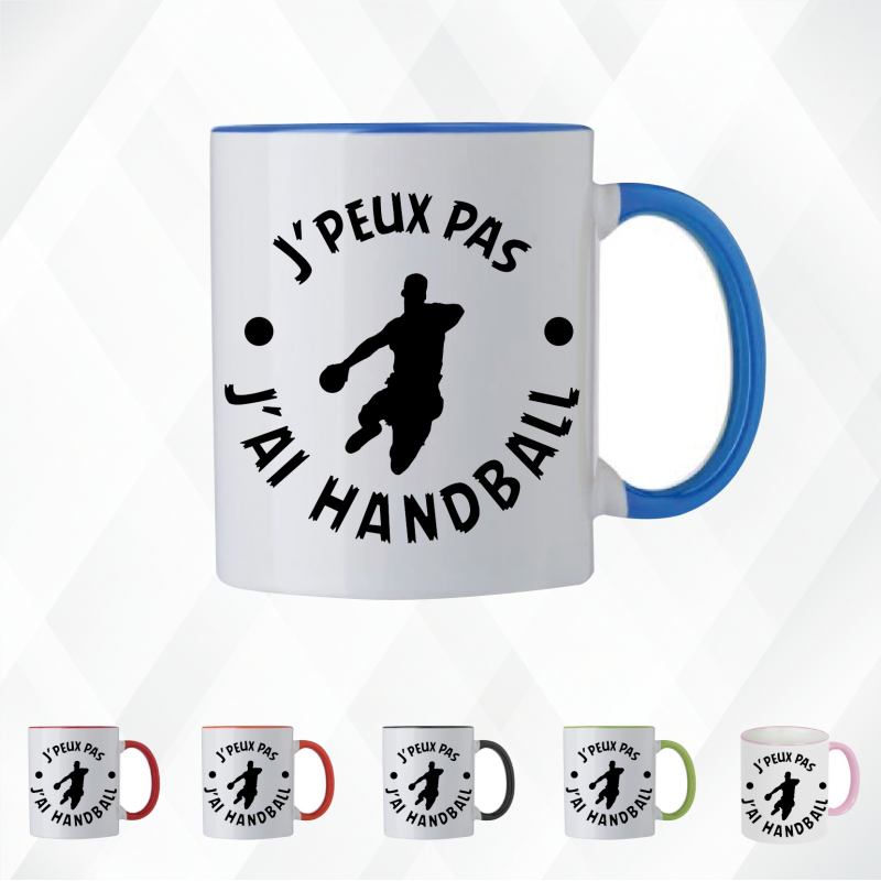 Mug - J'peux pas j'ai handball - Brod N' Flock Mug - J'peux pas j'ai handball - Brod N' Flock
