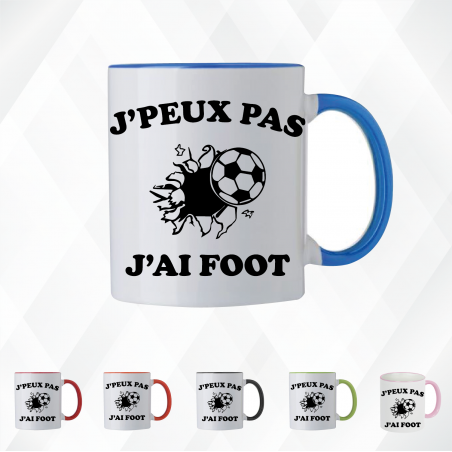 Mug - J'peux pas j'ai foot - Brod N' Flock