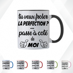 Mug - Tu veux froler la perfection passe à coté de moi - Brod N' Flock