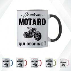Mug - Je suis un motard qui déchire ! - Brod N' Flock