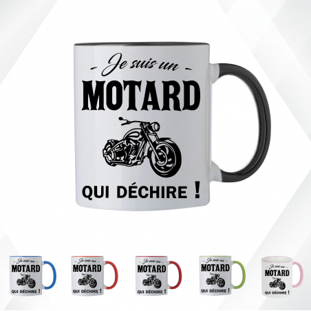 Mug - Je suis un motard qui déchire ! - Brod N' Flock