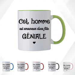 Mug - Cet homme est amoureux d'une fille géniale - Brod N' Flock