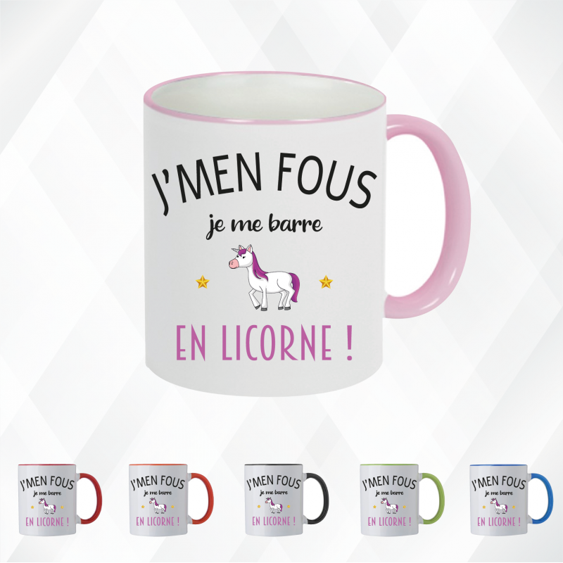 Mug - J'men fous je me barre en licorne ! - Brod N' Flock