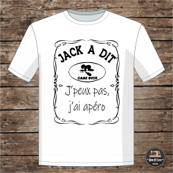 T-shirt - Jack a dit j'peux pas j'ai apéro - Brod N' Flock
