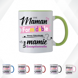 Mug - Une maman formidable donne toujours une mamie ...- Brod N' Flock