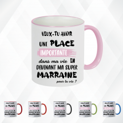 Mug - Veux tu avoir une place importante dans ma vie ..- Brod N' Flock