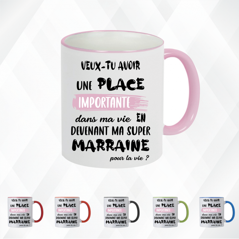 Mug - Veux tu avoir une place importante dans ma vie ..- Brod N' Flock Mug - Veux tu avoir une place importante dans ma vie ..- Brod N' Flock