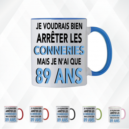 Mug - Je voudrais bien arrêter les conneries mais je ..- Brod N' Flock