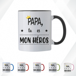 Mug - Papa tu es mon héros - Brod N' Flock