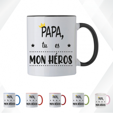 Mug - Papa tu es mon héros - Brod N' Flock