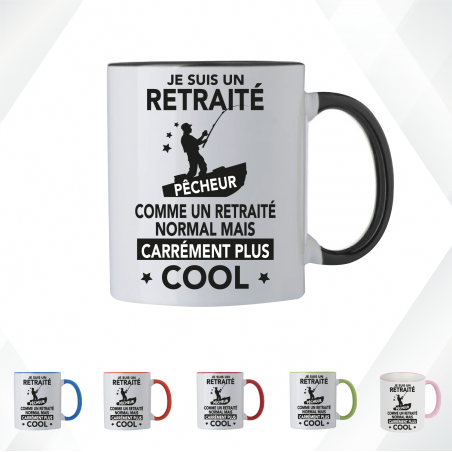 Mug - Je suis un retraité pêcheur comme un retraité ...- Brod N' Flock