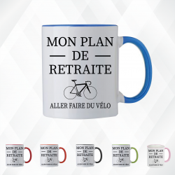 Mug - Mon plan de retraite aller faire du vélo - Brod N' Flock