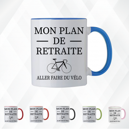 Mug - Mon plan de retraite aller faire du vélo - Brod N' Flock