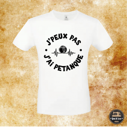 T-shirt - J'peux pas j'ai pétanque - Brod N' Flock