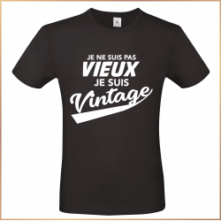T-shirt - Je ne suis pas vieux je suis vintage - Brod N' Flock