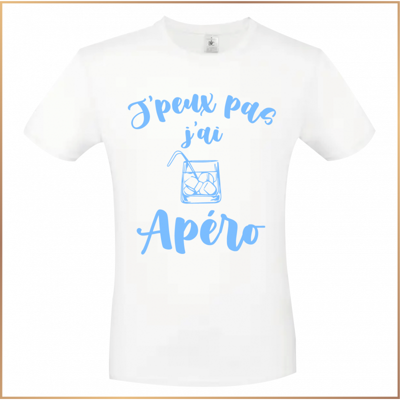 T-shirt - J'peux pas j'ai apéro - Brod N' Flock T-shirt - J'peux pas j'ai apéro - Brod N' Flock
