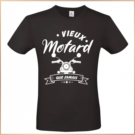 T-shirt - Vieux motard que jamais - Brod N' Flock