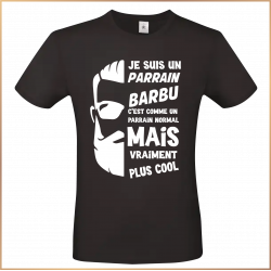 T-shirt - Je suis un Parrain barbu comme un parrain... - Brod N' Flock
