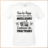T-shirt - Tous les Papys naissent égaux mais les meill - Brod N' Flock