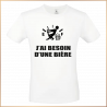 T-shirt - J'ai besoin d'une bière - Brod N' Flock