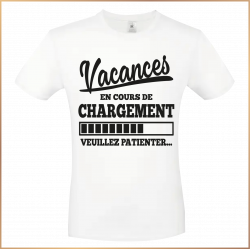 T-shirt - Vacances en cours de chargement - Brod N' Flock
