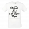 T-shirt - Je suis un Motard et un super Papa - Brod N' Flock