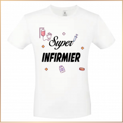 T-shirt - Super infirmier - Brod N' Flock