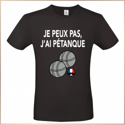 T-shirt - Je peux pas j'ai pétanque - Brod N' Flock