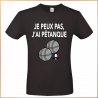 T-shirt - Je peux pas j'ai pétanque - Brod N' Flock