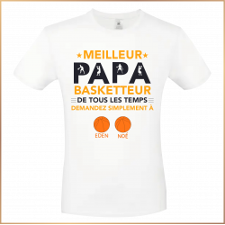 T-shirt - Meilleur papa basketteur de tous les temps - Brod N' Flock