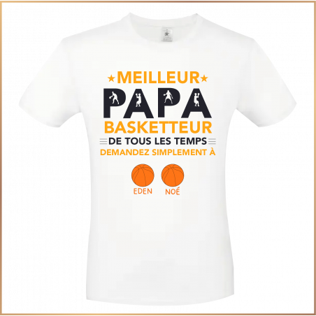 T-shirt - Meilleur papa basketteur de tous les temps - Brod N' Flock