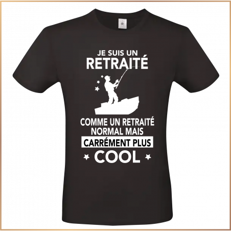 T-shirt - Je suis retraité pêcheur... - Brod N' Flock