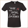T-shirt - Vivre chaque apéro comme le dernier - Brod N' Flock