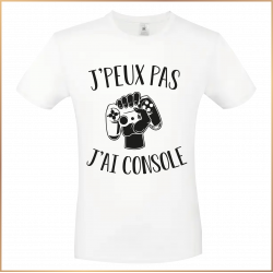 T-shirt - J'peux pas j'ai console - Brod N' Flock