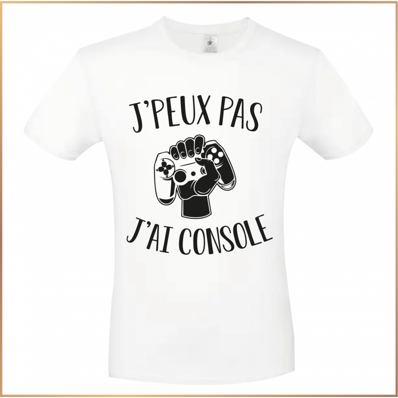 T-shirt - J'peux pas j'ai console - Brod N' Flock