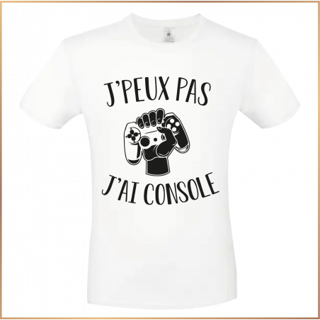 T-shirt - J'peux pas j'ai console - Brod N' Flock