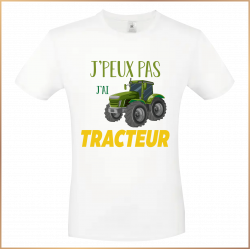 T-shirt - J'peux pas j'ai tracteur - Brod N' Flock