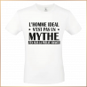 T-shirt - L'homme idéal n'est pas un mythe j'en suis  - Brod N' Flock
