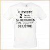 T-shirt - Il existe 2 types de retraités - Brod N' Flock