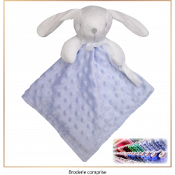 Doudou bleu à bulles