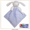 Doudou bleu - Prénom personnalisable en broderie - Brod N' Flock