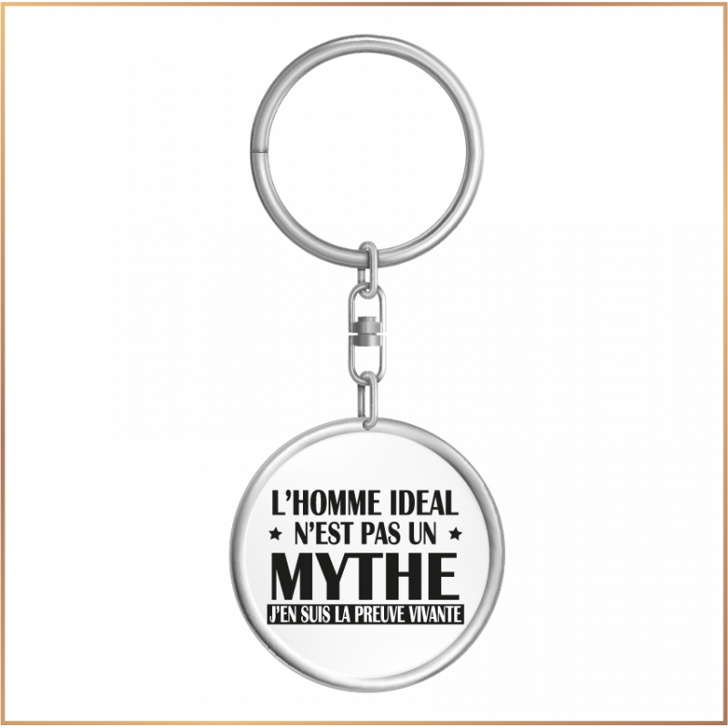 Porte clé - L'homme idéal n'est pas un mythe - Brod N' Flock