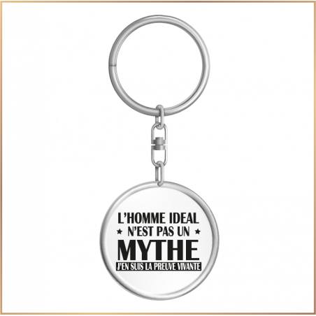 Porte clé - L'homme idéal n'est pas un mythe - Brod N' Flock