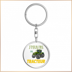 Porte clé - J'peux pas j'ai tracteur - Brod N' Flock