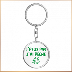 Porte clé - J'peux pas j'ai pêche - Brod N' Flock