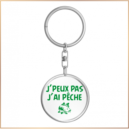 Porte clé - J'peux pas j'ai pêche - Brod N' Flock