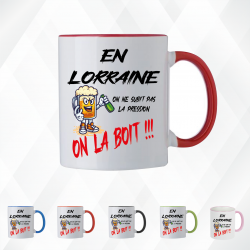 Mug - En lorraine on ne subit pas la pression on boit - Brod N' Flock