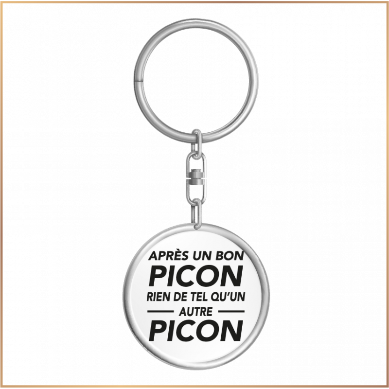 Porte clé - Après un picon ... un autre picon - Brod N' Flock