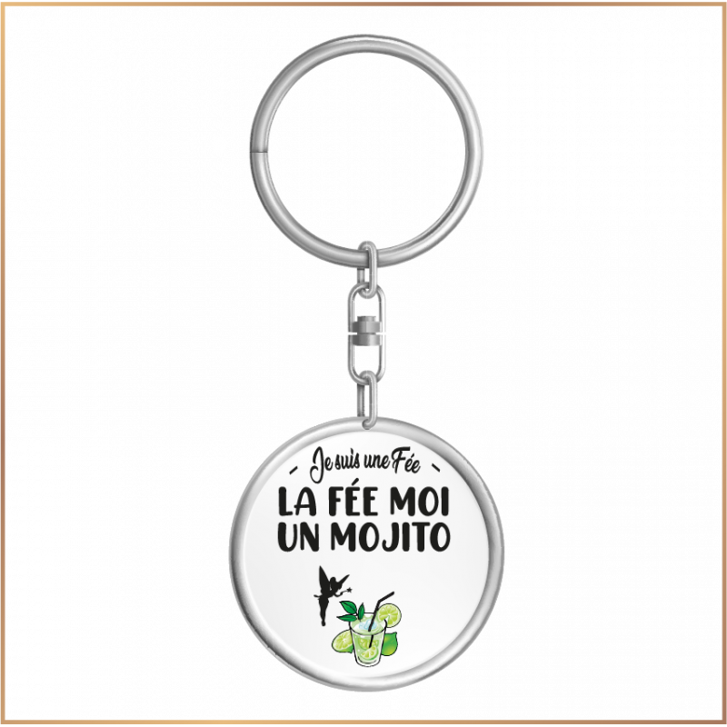 Porte clé - La fée moi un Mojito - Brod N' Flock